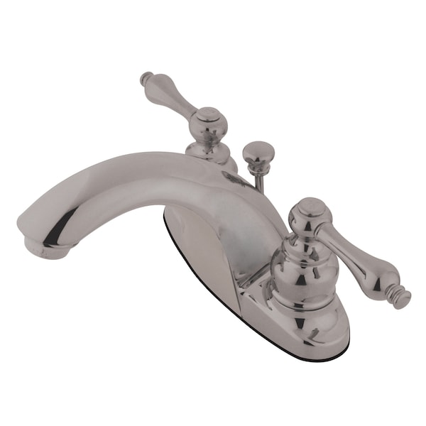 4" Centerset Bathroom Faucet, Brushed Nickel